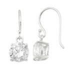 Greater Than 6 Ct. T.w. White Cubic Zirconia Sterling Silver Drop Earrings