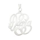 Personalized Sterling Silver Swirl Name Necklace