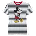 Mickey Mouse Striped Graphic Tee