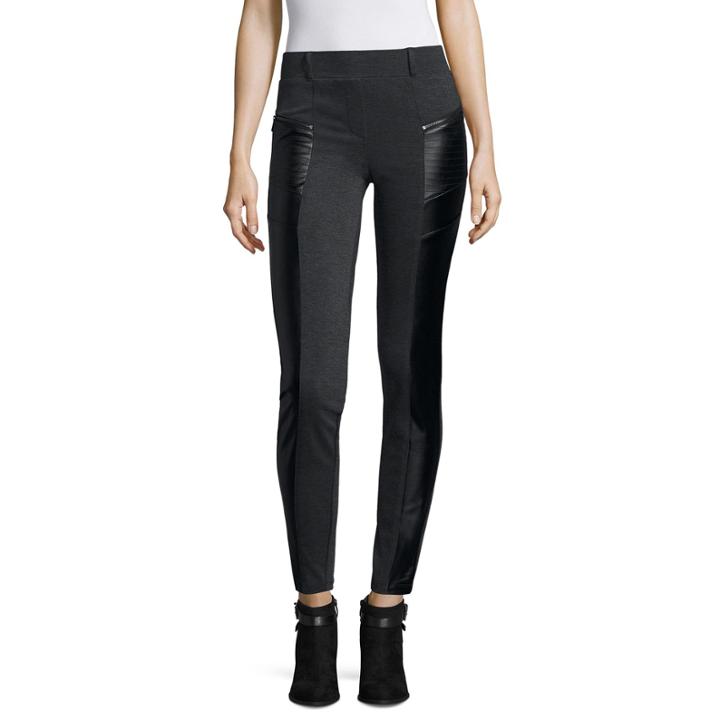 Worthington Zip-pocket Moto Leggings