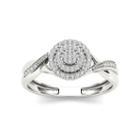 Original Moxie Womens 1/6 Ct. T.w. Round White Diamond 10k Gold Engagement Ring