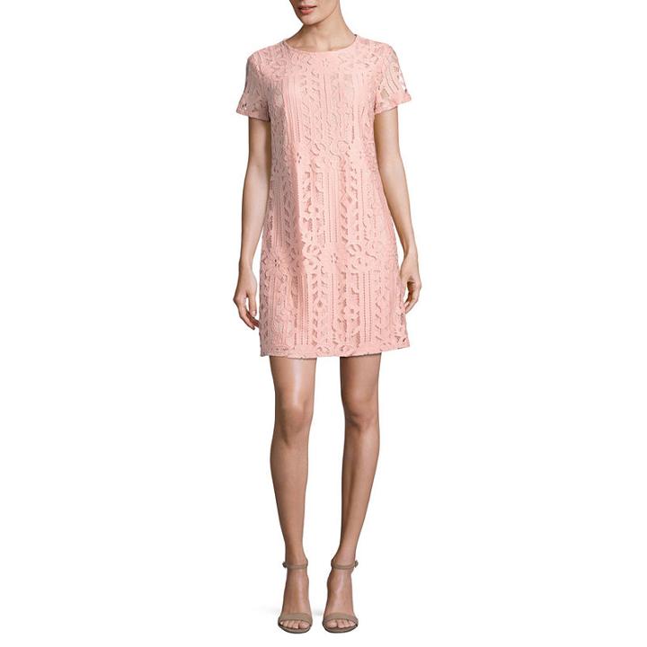 Isabelle & Nina Short Sleeve Lace Sheath Dress