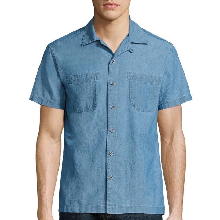 Arizona Long Sleeve Stripe Button-front Shirt
