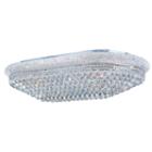 Empire Collection 28 Light Clear Crystal Rectangle Flush Mount Ceiling Light