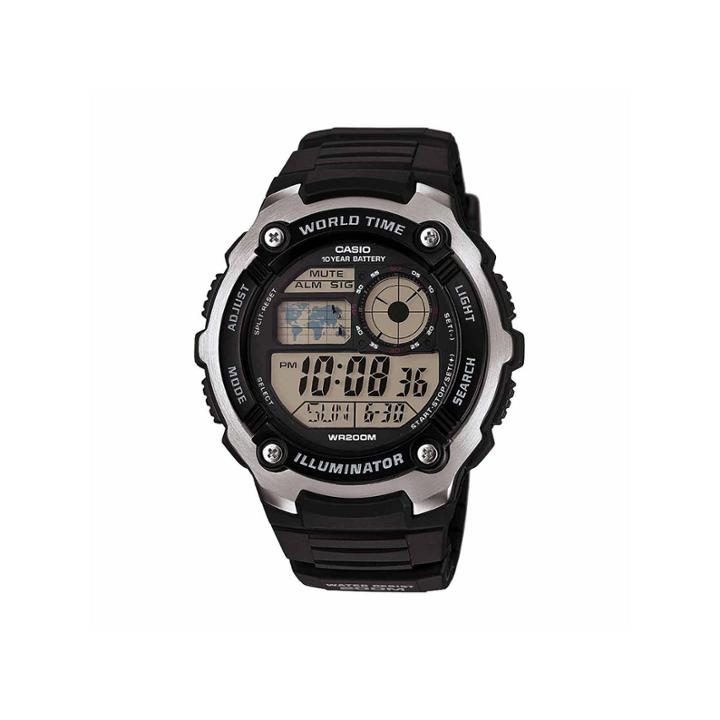 Casio Table Mens Black Strap Watch-ae2100w-1aos