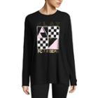 Flirtitude Play For Keeps Graphic T-shirt- Juniors