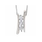 Womens 1/3 Ct. T.w. White Diamond 14k Gold Pendant Necklace