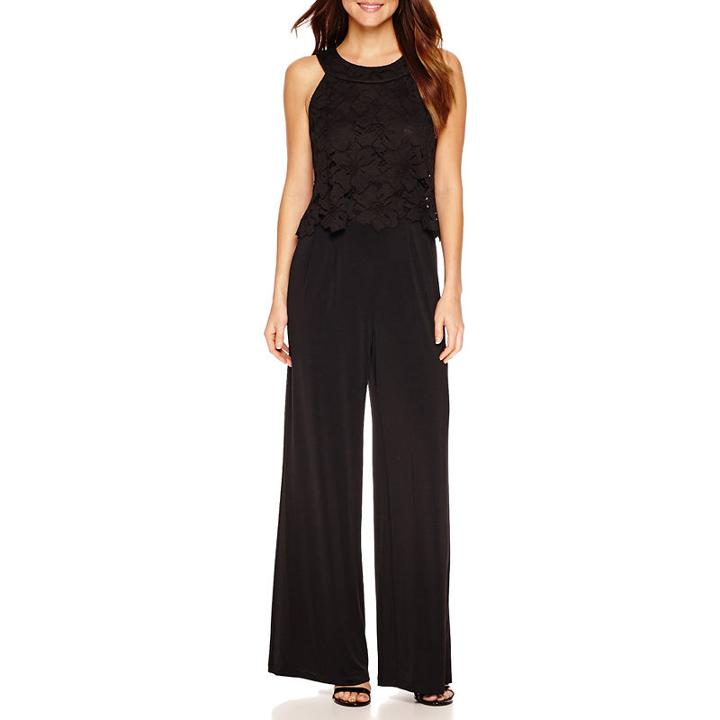 Sleeveless Lace Popover Jumpsuit