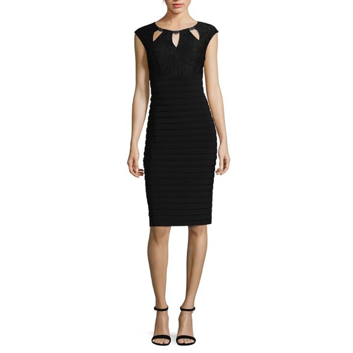 Scarlett Sleeveless Embellished Empire Waist Dress-talls