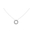 1/4 Ct. T.w. 14k White Gold Diamond Circle Pendant