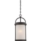 Filament Design 1-light Textured Black Outdoor Hanging Lantern