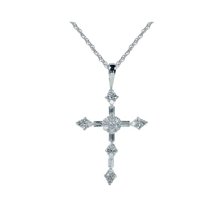 Diamond Blossom 1/4 Ct. T.w. Diamond 10k White Gold Pendant