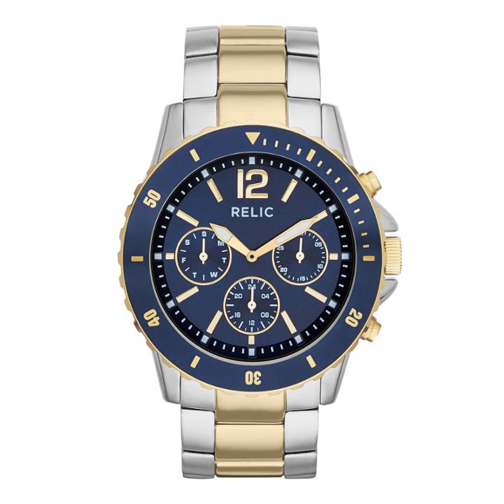Relic Mens Two-tone Sport Watch Zr15772
