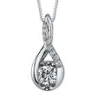 Sirena 1/3 Ct. T.w. Diamond 14k White Gold Pendant Necklace