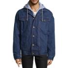 Victory Fleece Lined Denim Jacket With Hood