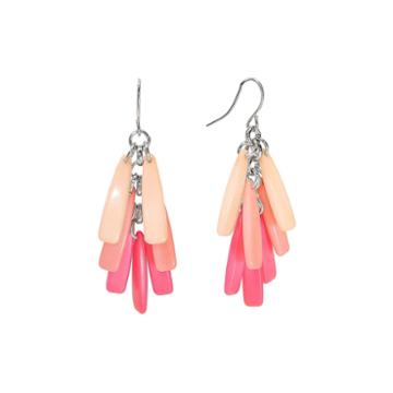 Studio By Carol Pink Stick Cluster Earrings