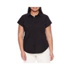 Worthington Short Sleeve Button Front Blouse - Plus