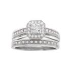 I Said Yes&trade; 3/8 Ct. T.w. Certified Diamond Princess-style Bridal Set