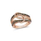 Levian Corp Le Vian Womens 1 Ct. T.w. Champagne Diamond 14k Gold Cocktail Ring