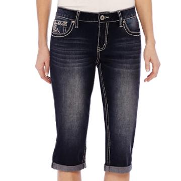 Zco Bling Cropped Jeans - Petite