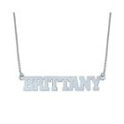 Personalized Block Name Necklace