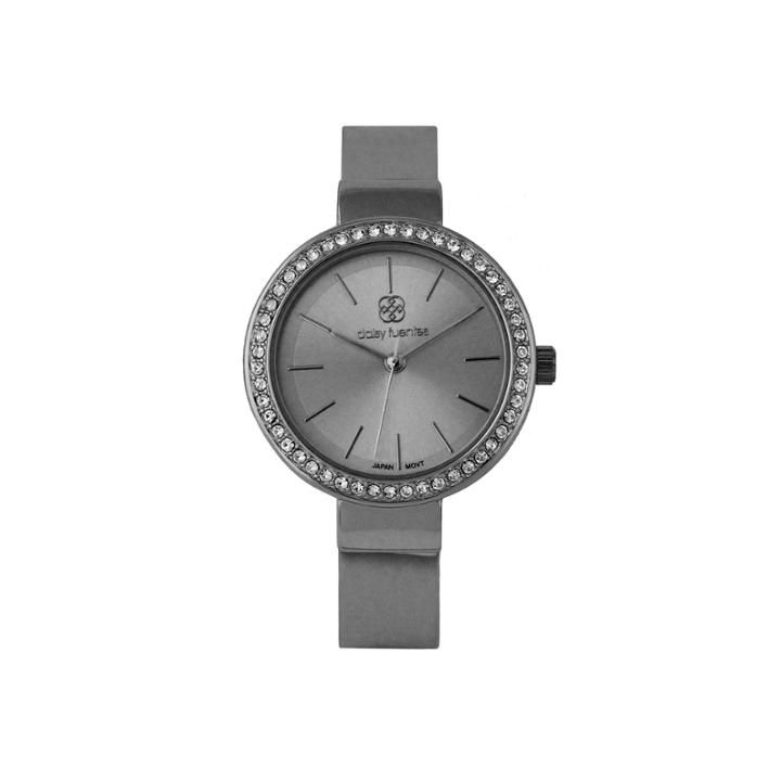Daisy Fuentes Womens Black Bangle Watch-df124gm