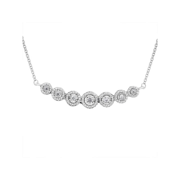 Womens 1/2 Ct. T.w. White Diamond Y Necklace
