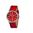 Simplify Unisex The 400 Red Leather-band Watch With Day & Date Sim0403