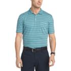 Van Heusen Short Sleeve Stripe Interlock Polo Shirt
