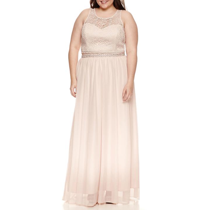 My Michelle Sleeveless Beaded Dress Set-juniors Plus