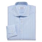 Collection By Michael Strahan Wrinkle Free Cotton Stretch Long Sleeve Woven Stripe Dress Shirt