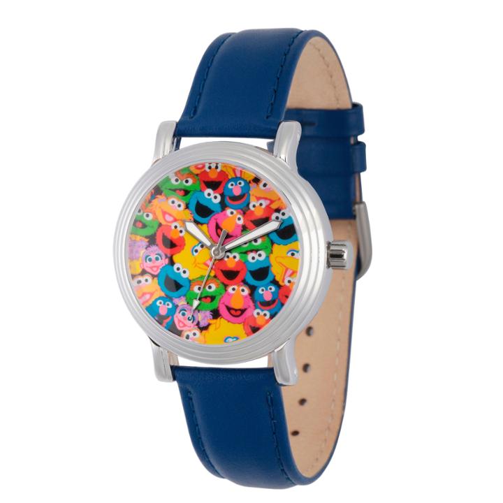 Sesame Street Womens Blue Strap Watch-wss000002