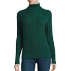 St. John's Bay Long Sleeve Turtleneck Pullover Sweater