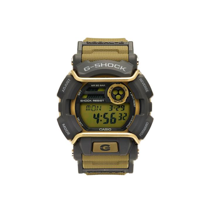 Casio G-shock Mens Tan And Gray Led Strap Watch Gd400-9