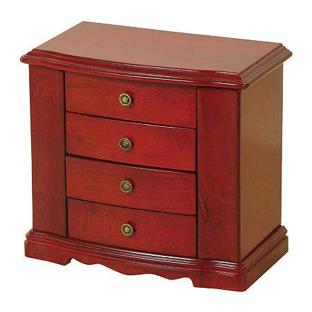 Mele & Co. Harmony Cherry-finish Musical Jewelry Box