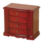 Mele & Co. Harmony Cherry-finish Musical Jewelry Box