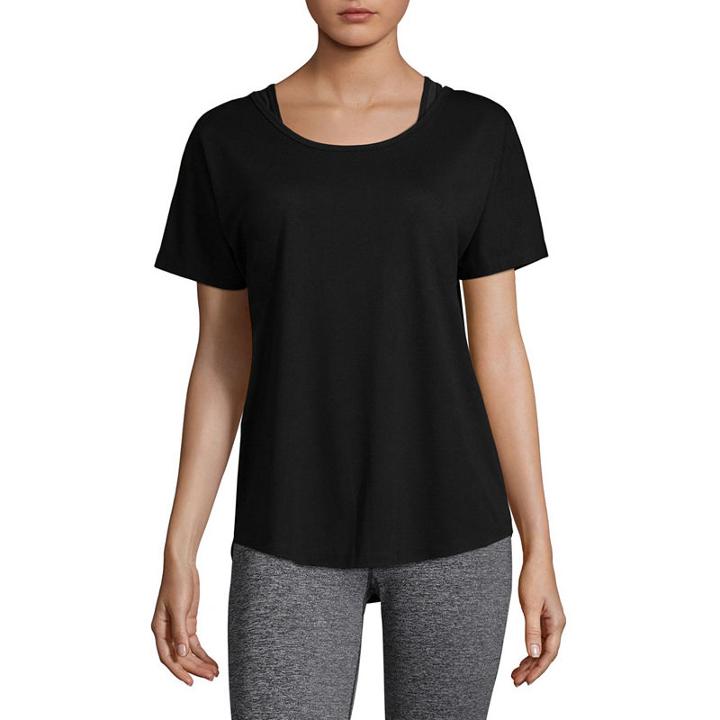 Xersion Short Sleeve Round Neck T-shirt-womens