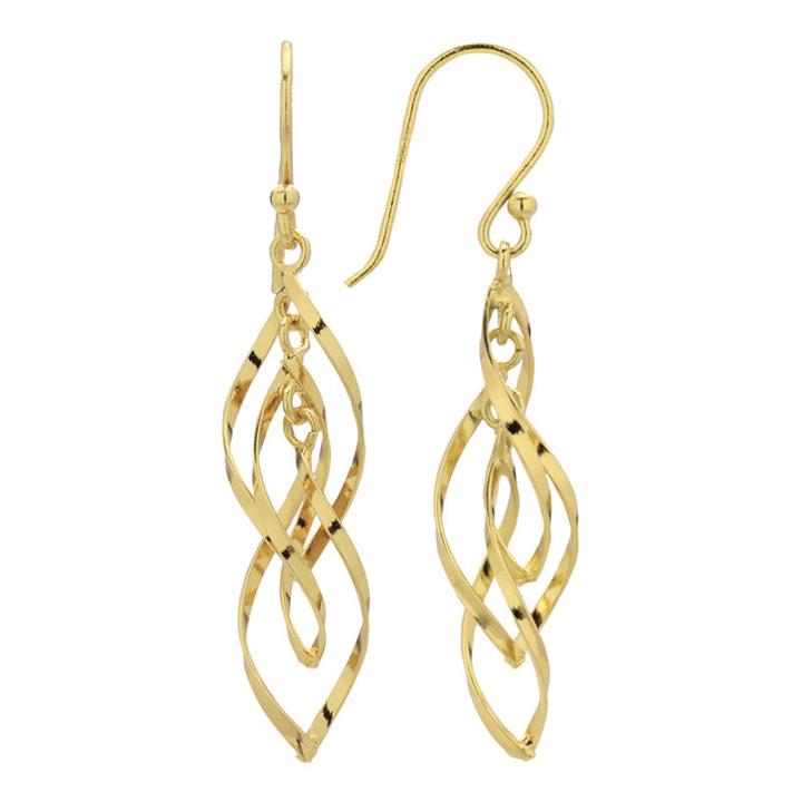 Triple-twist Drop Earrings