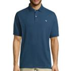 Biscayne Bay Embroidered Short Sleeve Solid Knit Polo Shirt