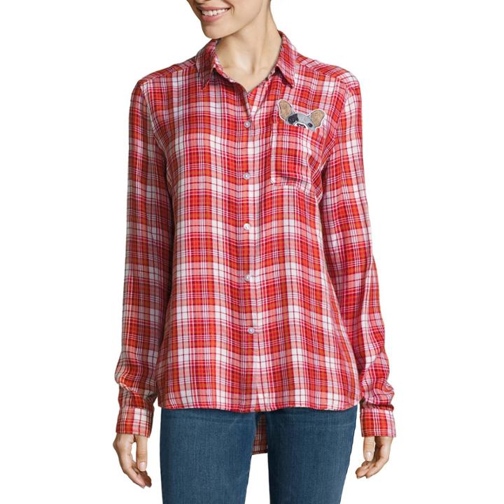 I Jeans By Buffalo Plaid Patch Shirt