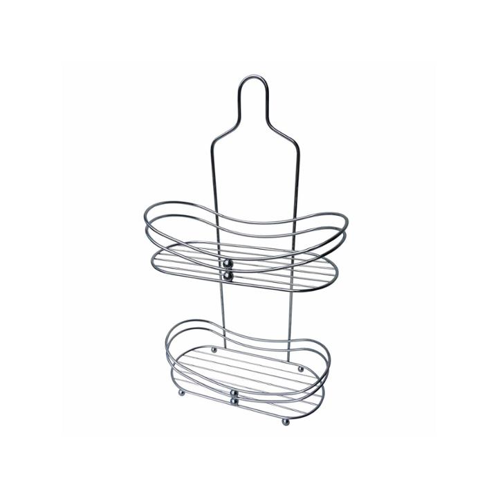 Elegant 2-shelf Curved Shower Caddy