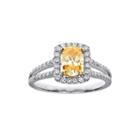 Limited Quantities 1 Ct. T.w. White And Color-enhanced Yellow Diamond Engagement Ring