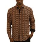 Steve Harvey Long Sleeve Pattern Button-front Shirt-big And Tall