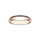 Womens 14k Rose Gold 4mm High Dome Comfort-fit Wedding Band