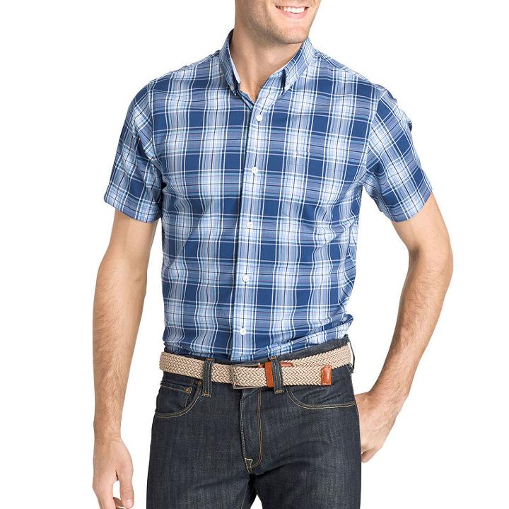 Izod Breeze Short Sleeve Button-front Shirt