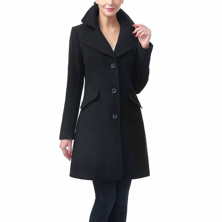 Bgsd Women's Sasha Plush Wool Blend Coat