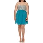 Decode Strapless Embellished-bust Party Dress - Juniors Plus