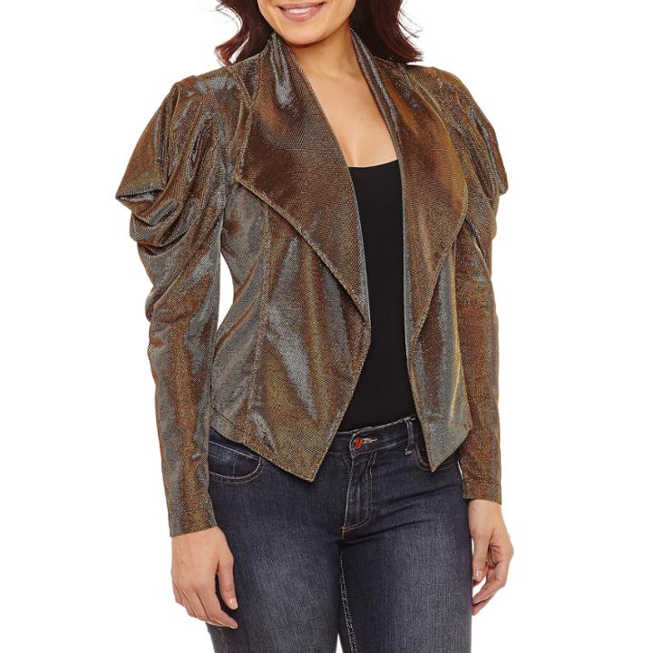 Bisou Bisou Draped Sleeve Jacket