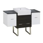 50.75-in. W 18-in. D Modern Plywood-melamine Vanity Base Set Only In White-dawn Grey
