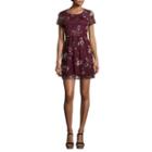 Speechless Short Sleeve Skater Dress-juniors